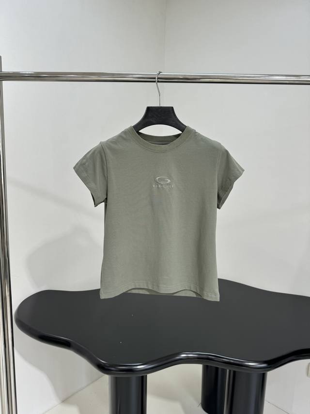 New Arrival Loop Sports Icon Slim Fit T-Shirt Custom-dyed Retro Plain Knit Fabri