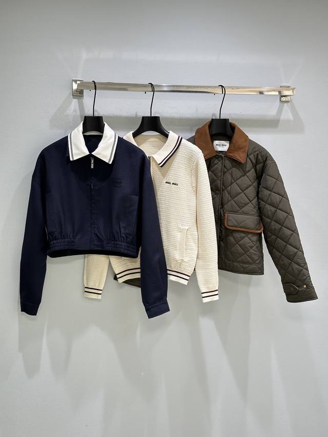25Ss Early Autumn New Arrival! Knitted color-blocked zip-up jacket, casual sport