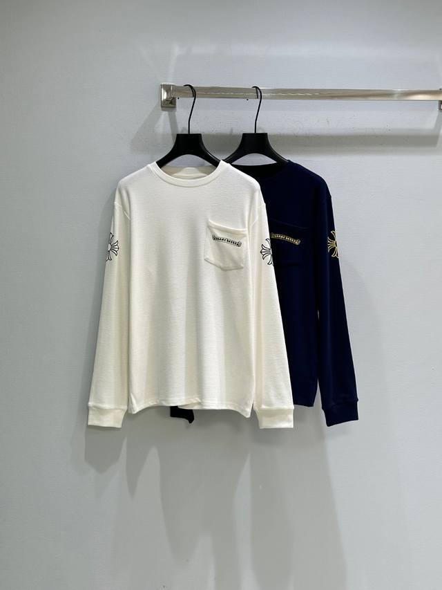 25Ss Early Autumn New Arrival! This Chrome Hearts crew neck long-sleeved T-shirt