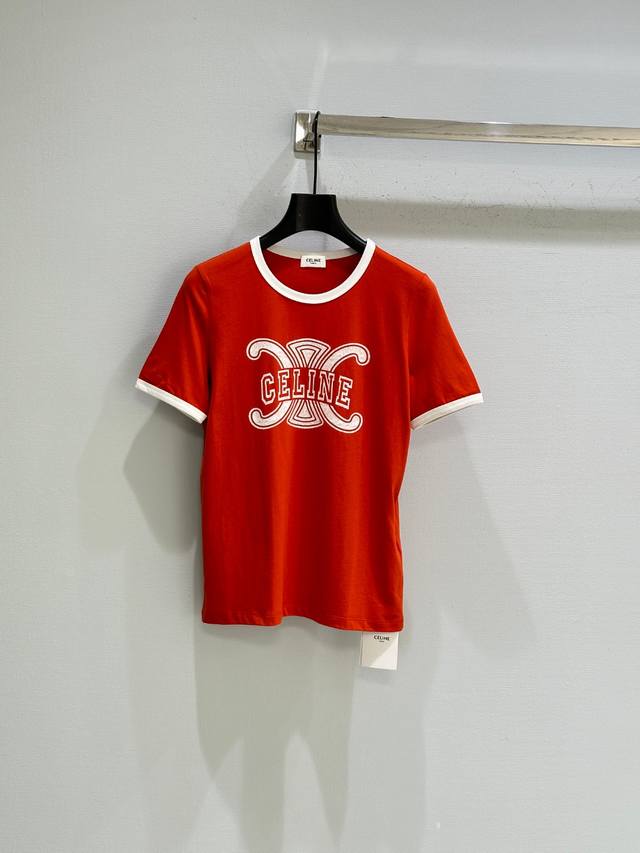 25Ss Autumn New Arrival! Ce Basic and simple solid color T-shirt, the small fit