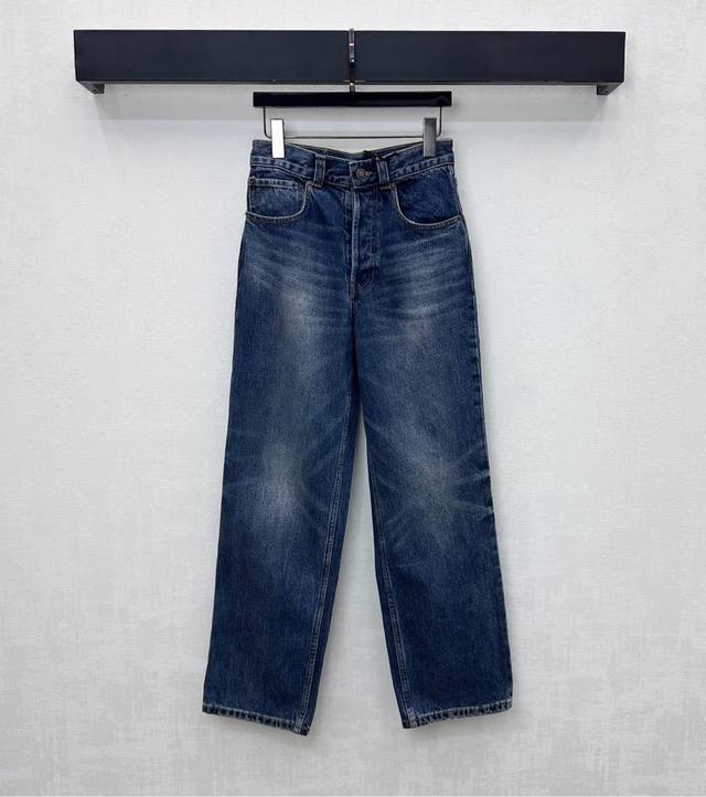 Celin*2025 New Arrival: High-Waisted Straight-Leg Jeans, Custom Made with Import