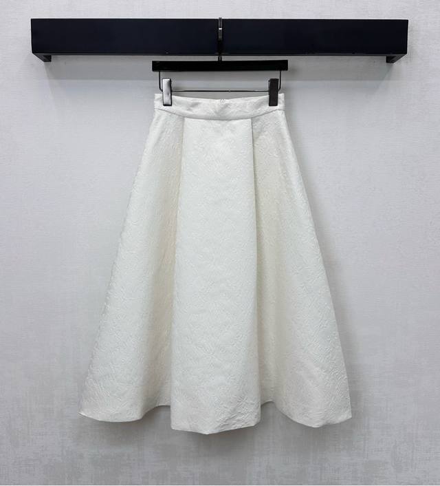 Dio*2025 New Arrival: Jacquard Umbrella-Shaped Midi Skirt, Custom Made with Impo