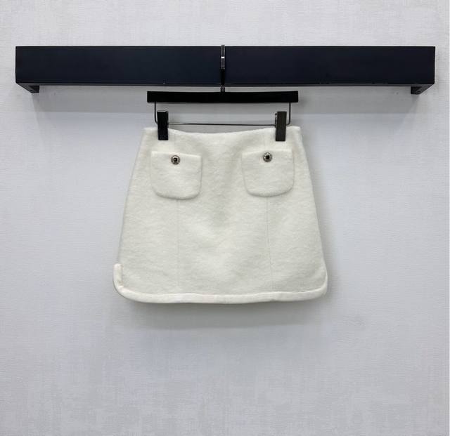 Chane*2025 New Arrival: Double Pocket Woolen Dress Skirt, Custom Made with Impor