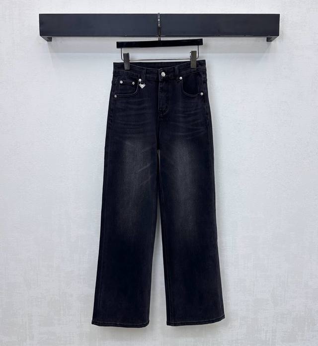 prad*2025 New Arrival: Pleated Distressed Denim Pants, Custom Made with Imported