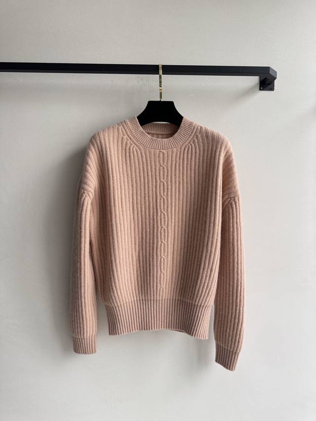 Loropian* 25Fw New Knit Sweater is made of a soft, delicate, and warm cashmere b
