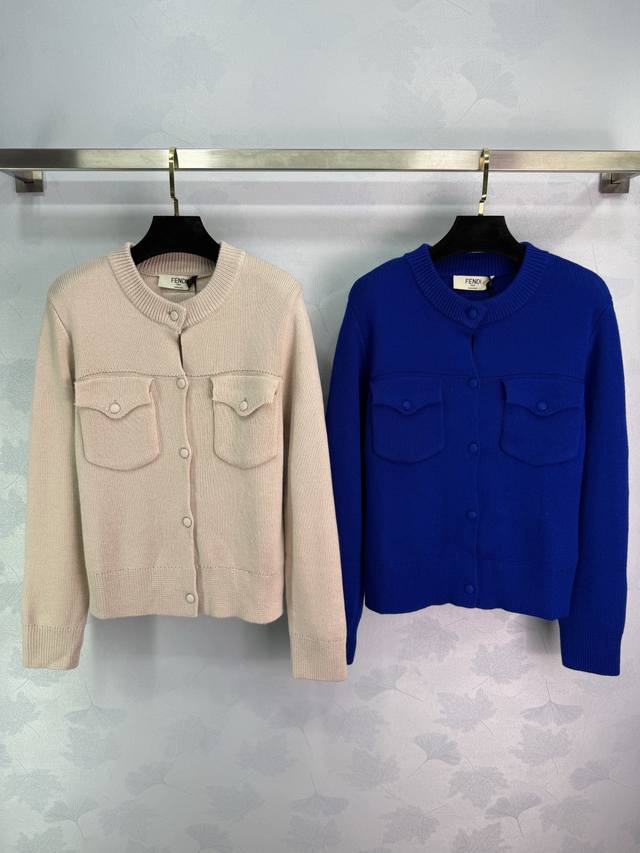 Fe*25 Autumn/Winter New Knit Cardigan - Soft and Skin-Friendly Round Neck with B