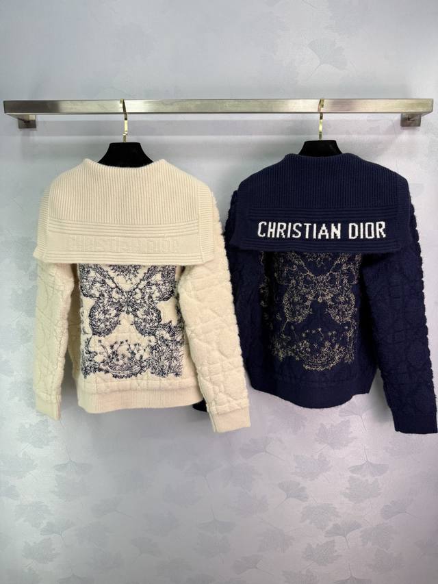 Dio*25 Autumn/Winter New Embroidered Knit Sweater. Made of high-quality wool, so