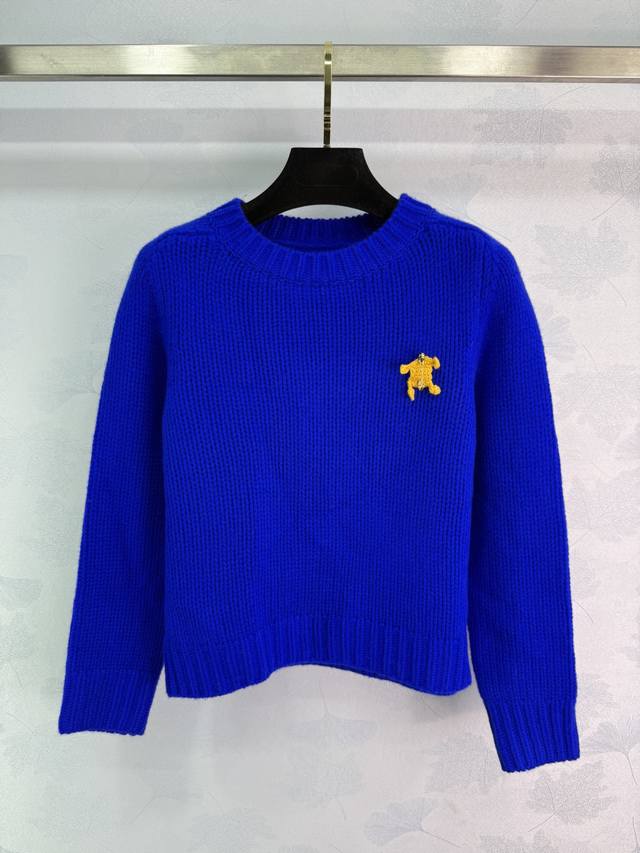 Celin* 25Fw Autumn/Winter New Arrival: Arc de Triomphe Brooch Crew Neck Pullover