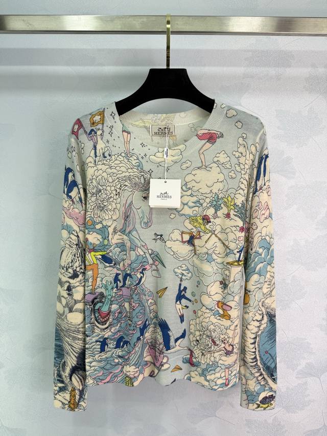 He*25 Autumn/Winter New Cloud Pattern Knitwear: Dreamy cloud pattern, fresh colo