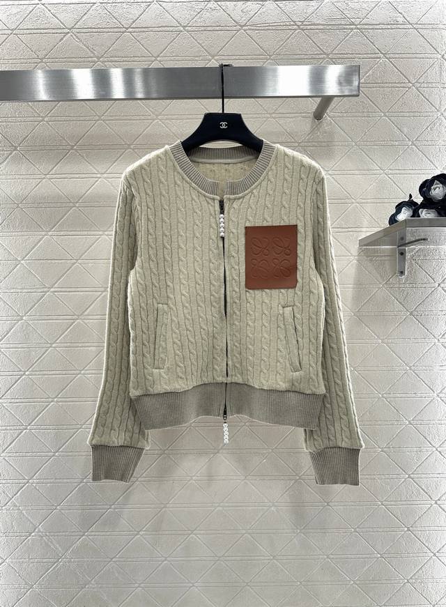 Loew* 2025 New Arrival Round Neck Cable Knit Top and Pants Set Custom Yb importe