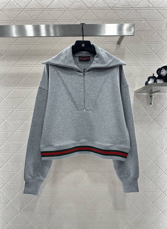 Gucc* 2025 New Arrival Oversized Collar Sweatshirt and Pants Set Made of custom