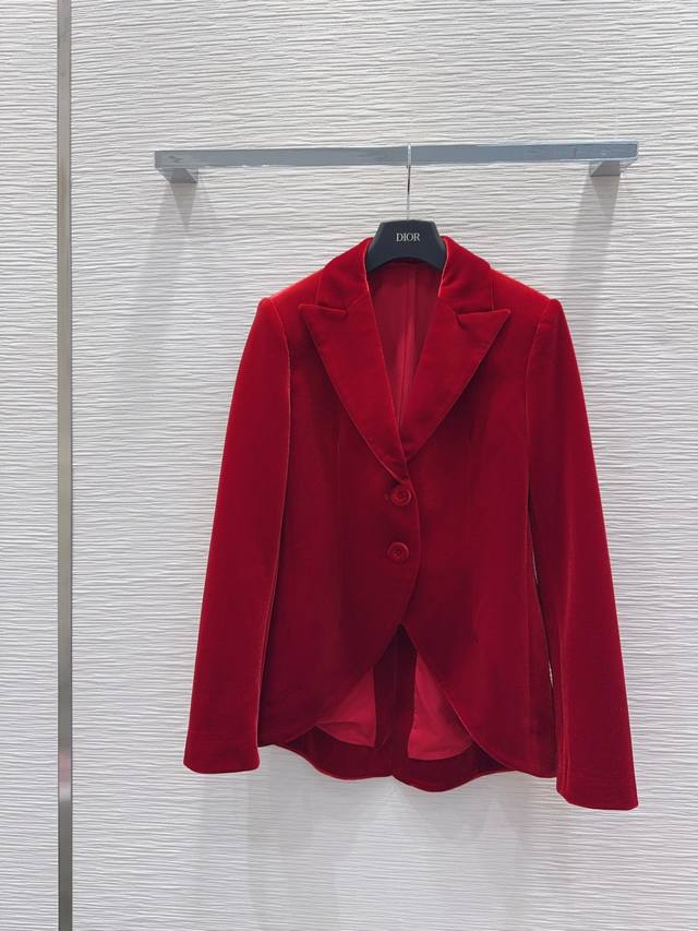 Christian Dio* 2025Fw New Style Simple and Elegant Suit Set. Made of very high-q