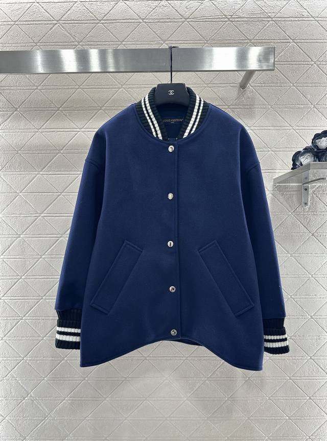 Louis Vuitto*2025 New Arrival Ribbed Edge Oversized Jacket Custom Yb imported wo