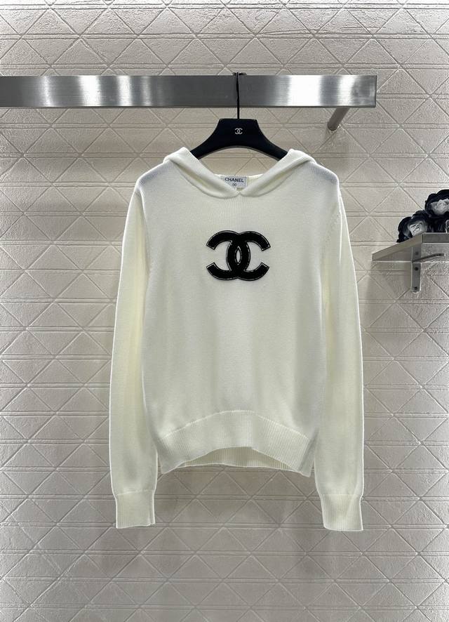 Chane*2025 New Arrival Hooded Knit Sweater Made with custom Yb wool yarn, high-q