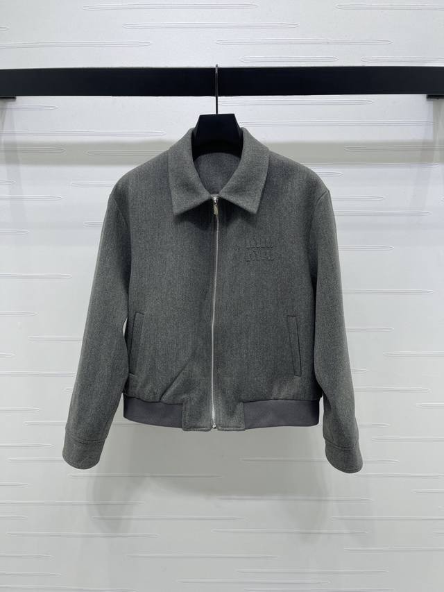 New Arrival! High-Quality Original Miu Mi* 2025 Autumn/Winter Collection! Lapel