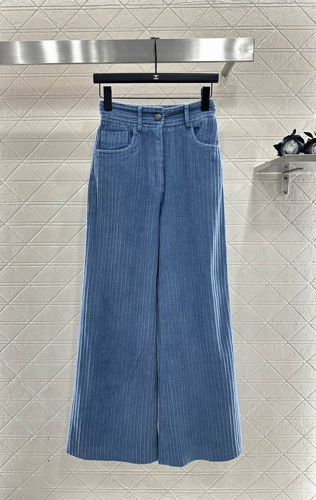 Chane 2025 New Arrival High-waisted Corduroy Wide-Leg Trousers Custom-made impor