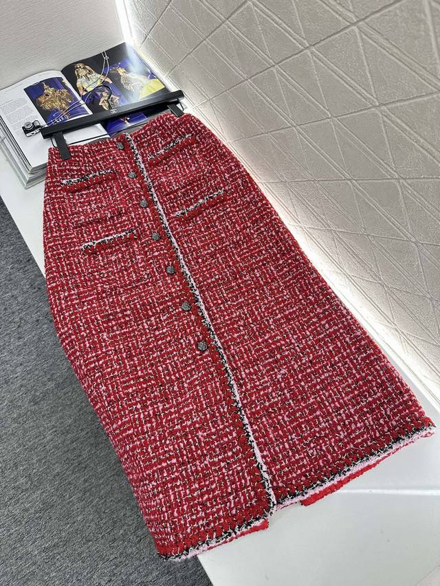 Chane*2025 New Arrival High-waisted Open-front Woven Dress Skirt Custom Yb impor