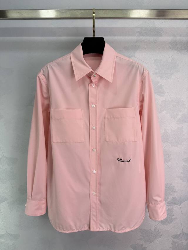 Chane*2025 Early Autumn New Stand Collar Solid Color Oversized Shirt Custom Yb T