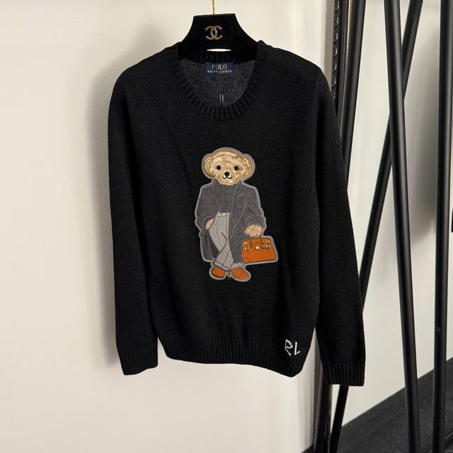 Style No. 20257392 Ralph Laure* New Grey Coat with Bear Embroidered Applique an