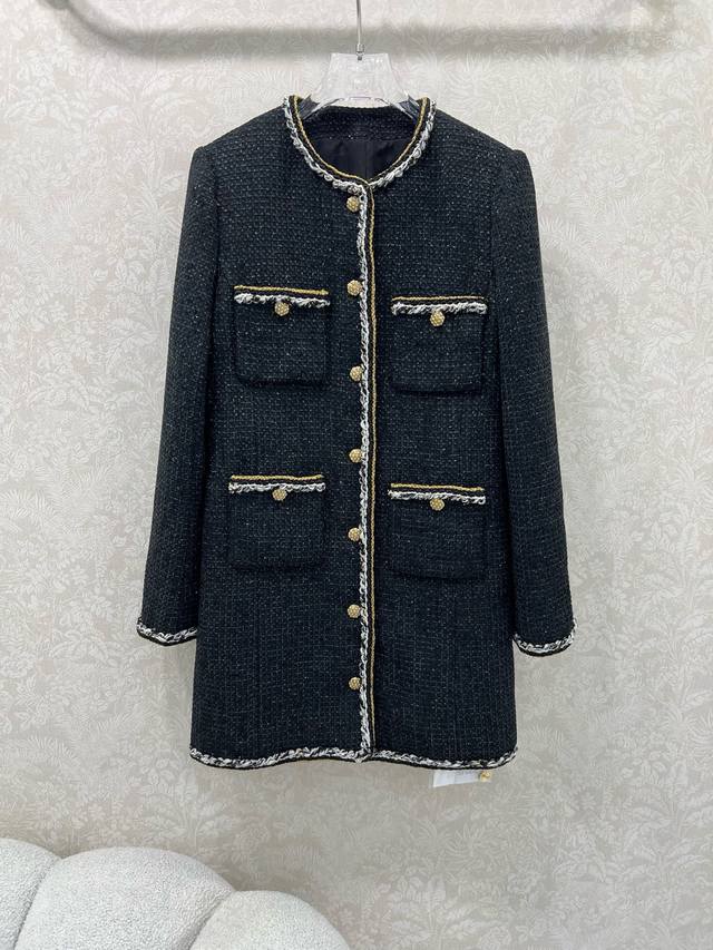 Chan*L 2025 New Round Neck Tied Woven Dress, Long Style, Custom Made with Import