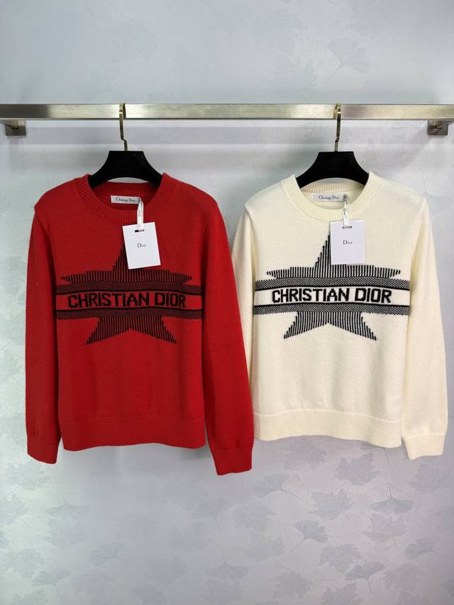 Dio*25 Autumn/Winter New Knit Sweater, Highly Recognizable with Black Five-Point