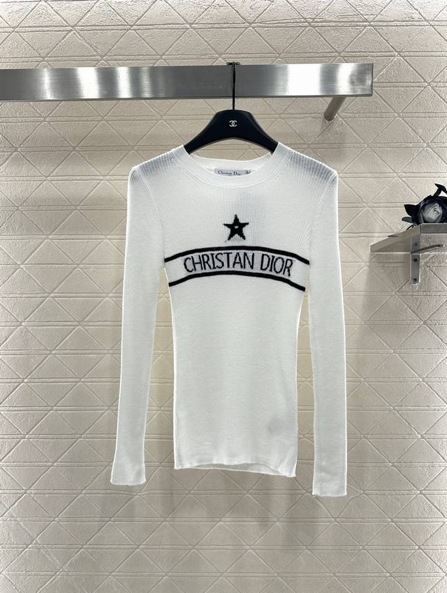 Dio*2025 New Arrival Slim Fit Base Layer Five-Pointed Star Knit Long Sleeve Made