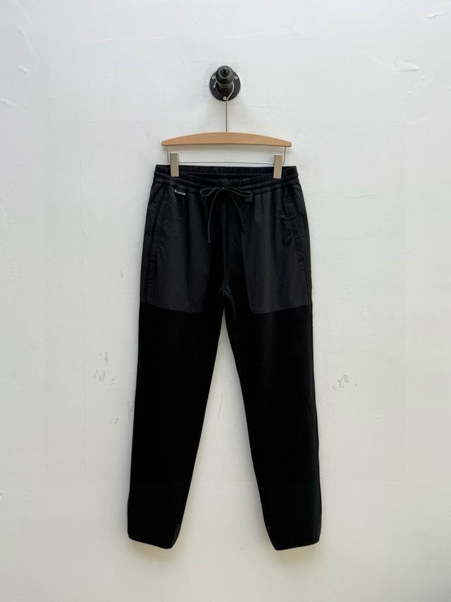 Mon Ribbon-decorated Nylon-panel sweatpants, Trading company order Autumn/Winter
