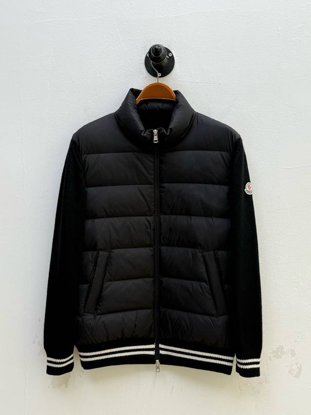 Mon Lightweight Patchwork Stand Collar Down Jacket, OEM Factory Direct Autumn/Wi