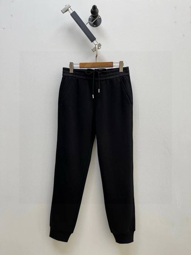 Mon Men's drawstring fleece-lined thickened sports pants, OEM factory production