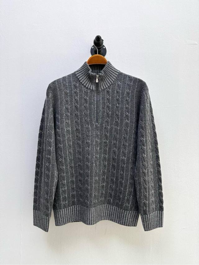 Bc Cable Knit Half-Zip Cashmere Sweater, Factory Direct from OEM/ODM, Order from