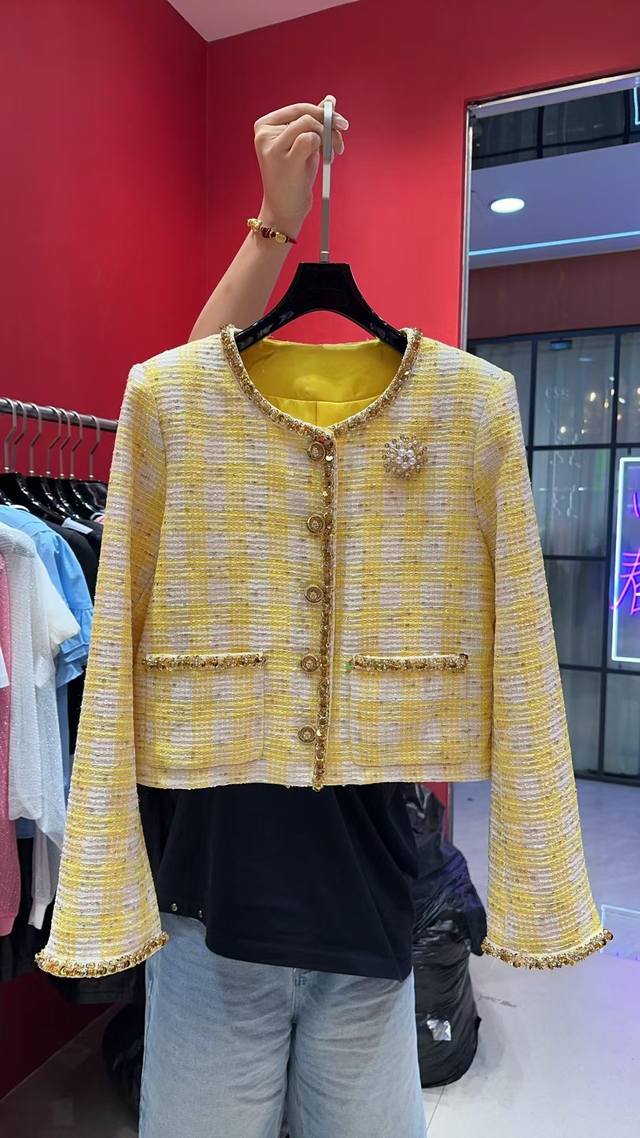 Chane* Custom Hand-Beaded Jacket with Purely Hand-stitched Beaded Lace - Very Hi