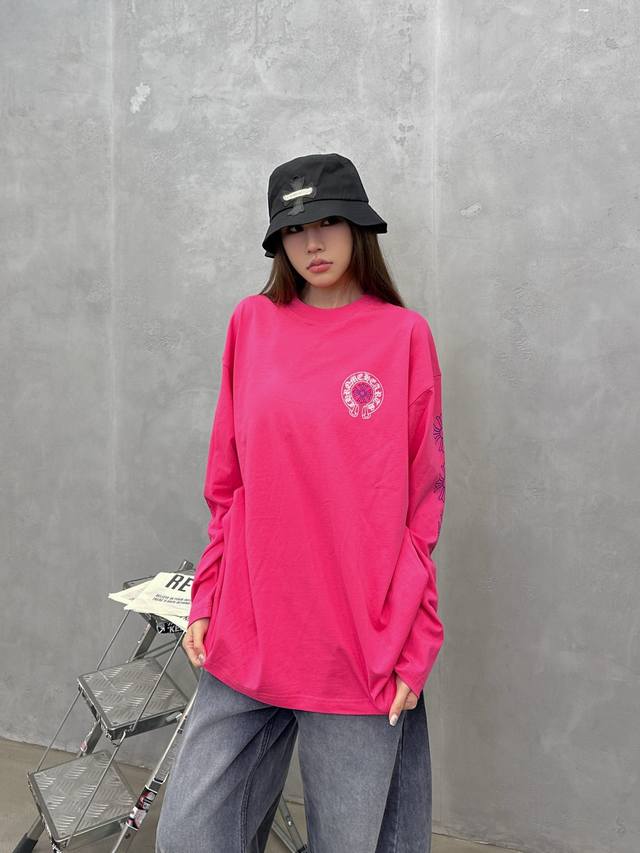 Chrome Hearts | New Long-Sleeve T-Shirt, ready-to-wear wash with 5 printed deta