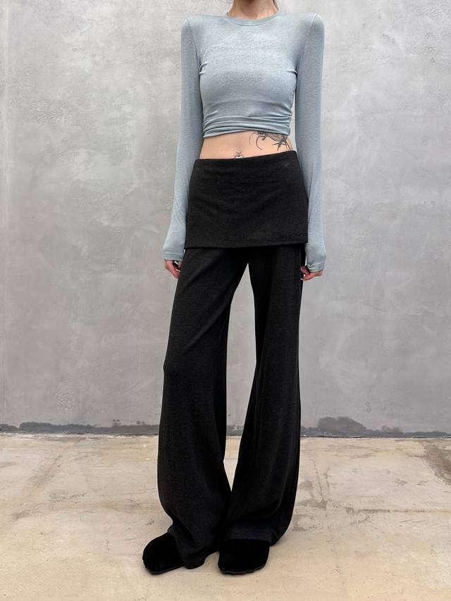 Acne | New casual pants, classic rhinestone label, rayon blend fabric, casual la