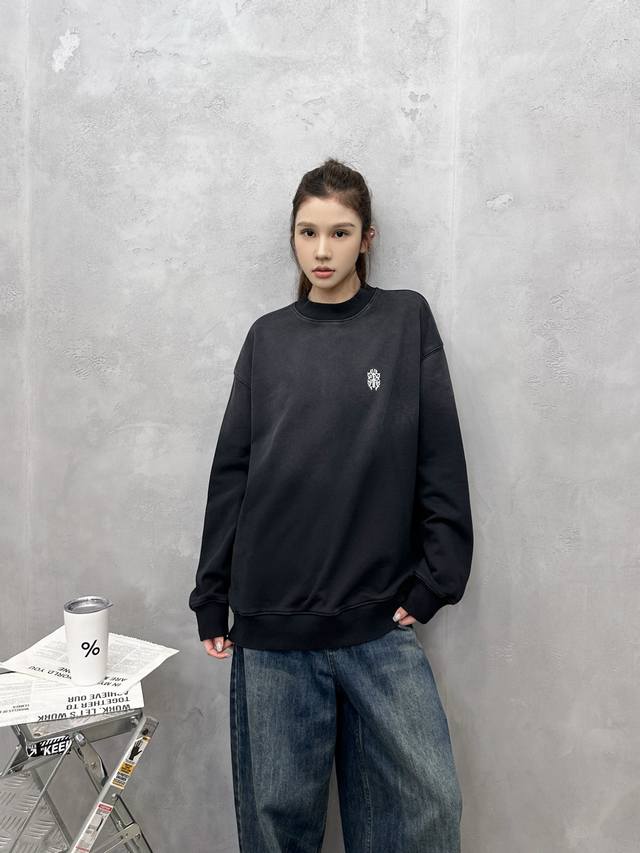 Chrome Hearts | New pullover sweatshirt, ready-to-wear with wash and spray colo