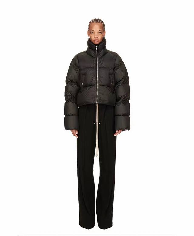 Rick Owens 2025 Autumn/Winter Standard Approved 90% Duck Down Jacket with Stand
