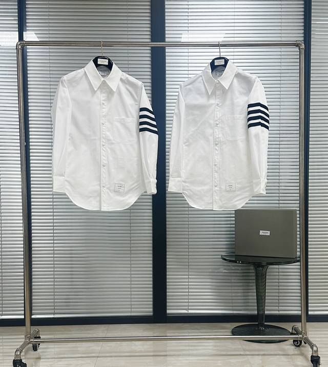 Jacket Tb Four-Bar Nylon Shirt Jacket Classic Webbing 4-Bar, made of twill nylo