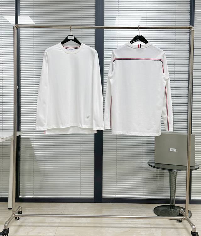 Tee Tb Long-Sleeve T-Shirt with Back Webbing Classic Series High-Custom Back Web