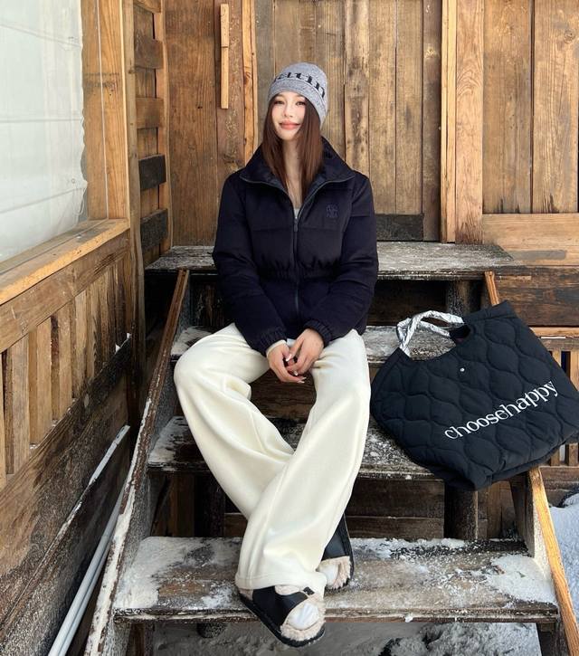 Original Lp 2025 Autumn/Winter New Fashionable Drawstring Waist Wool Down Coat,