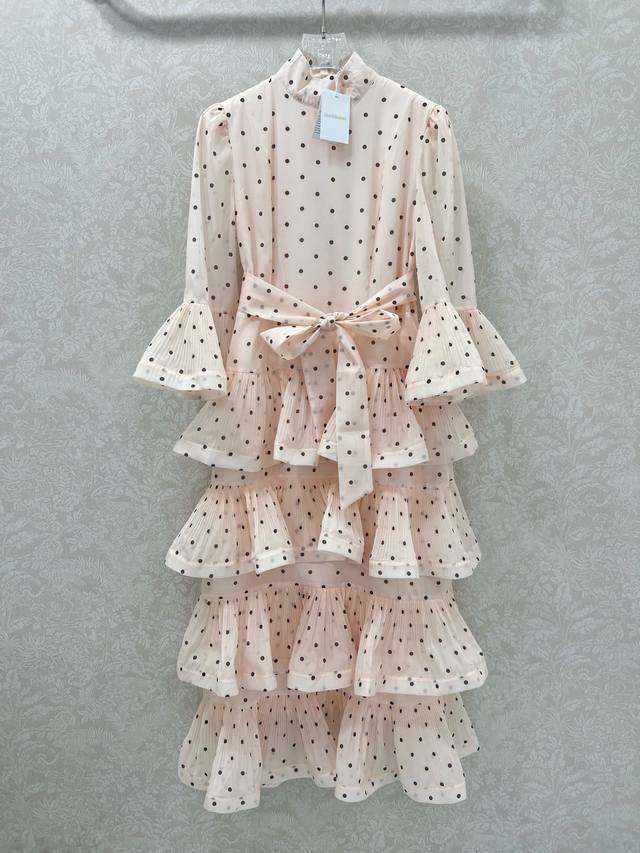 Zimmerma*N Zimmerma 2025 New High-End Custom Heavy-Duty Pleated Polka Dot Print