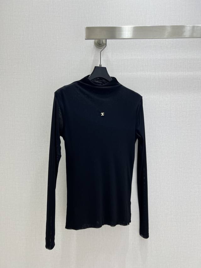 Highly recommend Cha*2025 early autumn new metallic double C base long-sleeved