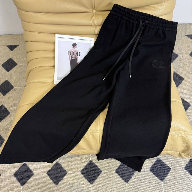 Versatile Autumn/Winter New Arrival 25Ss ~ Double C Embroidered Casual Pants. C