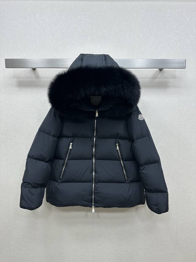 25Ss Moncle *Latest Autumn/Winter Hooded Down Jacket with Detachable Fur Collar,