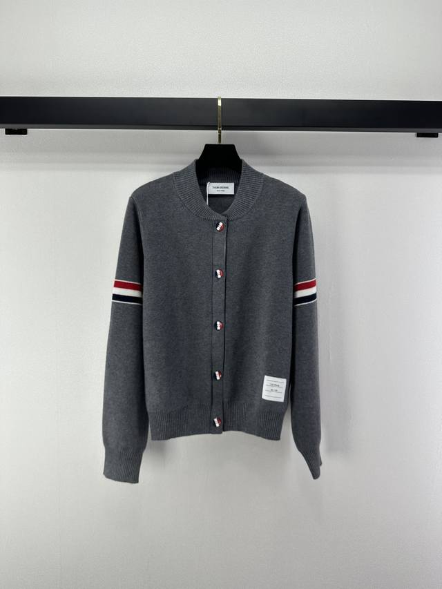 New Arrival Details on Tb: Autumn/Winter New Baseball Knit Cardigan - Classic pr