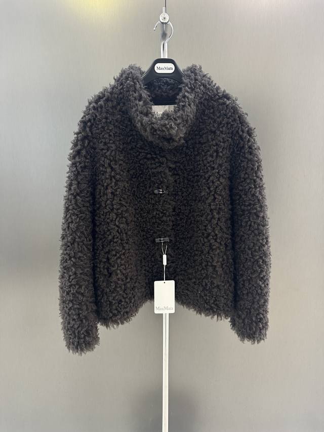 Maxmara Autumn/Winter New Wool Fur Coat Simple and Wide-Leg Design, Casual and S