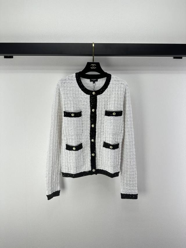 Chane*New Arrival Details Autumn/Winter New Chanel-Style Sequined Cardigan, Cust