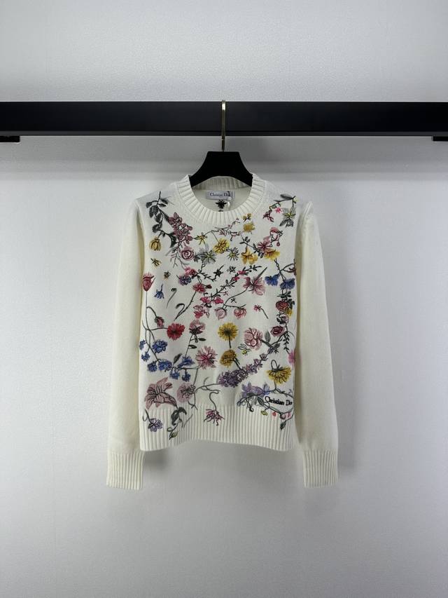 Dior*New Arrival Details Newest Autumn/Winter Collection: Floral Long-Sleeved To