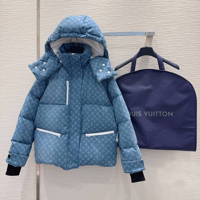 Louis Vuitto* 2025Fw New Down Jacket with Printed Fabric - Classic and Stylish,