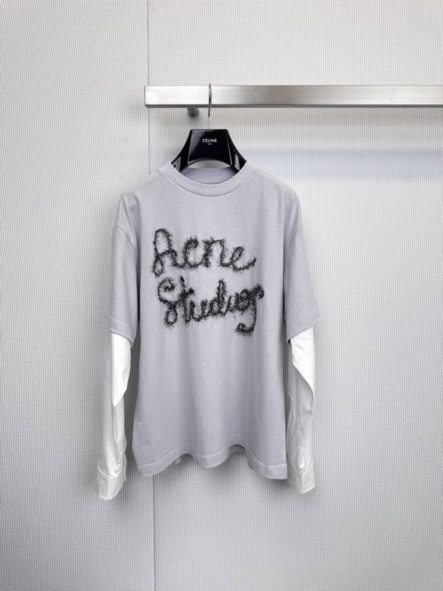 Acne Studios Faux Two-Piece Shirt-Sleeve Long-Sleeve T-Shirt: A Redefinition of