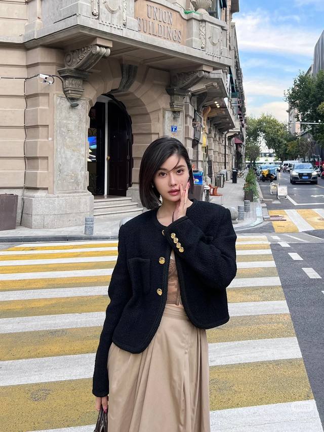 Celin*New high-end custom classic carriage gold button, premium feel bullet scre