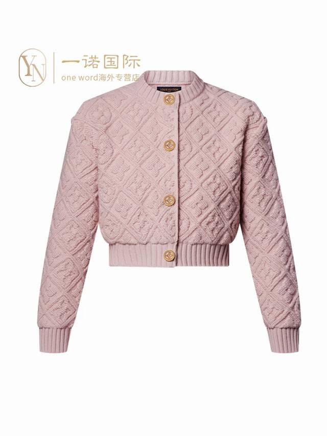 New Louis Vuitton Cardigan, high-end custom-made 100% wool yarn fabric, warm an